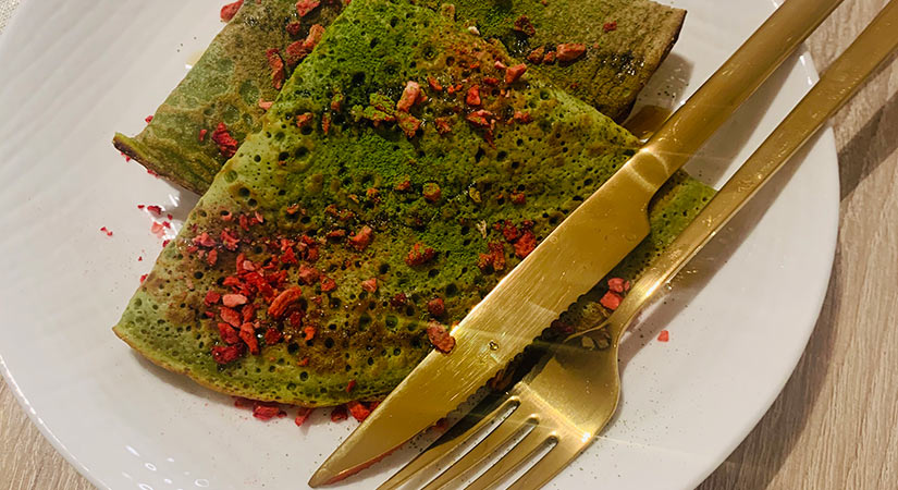 Matcha palačinke Matcha palačinke